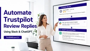 trustpilot automation trustpilot review replies chatgpt automation slack integration review management customer support automation ai customer service workflow automation