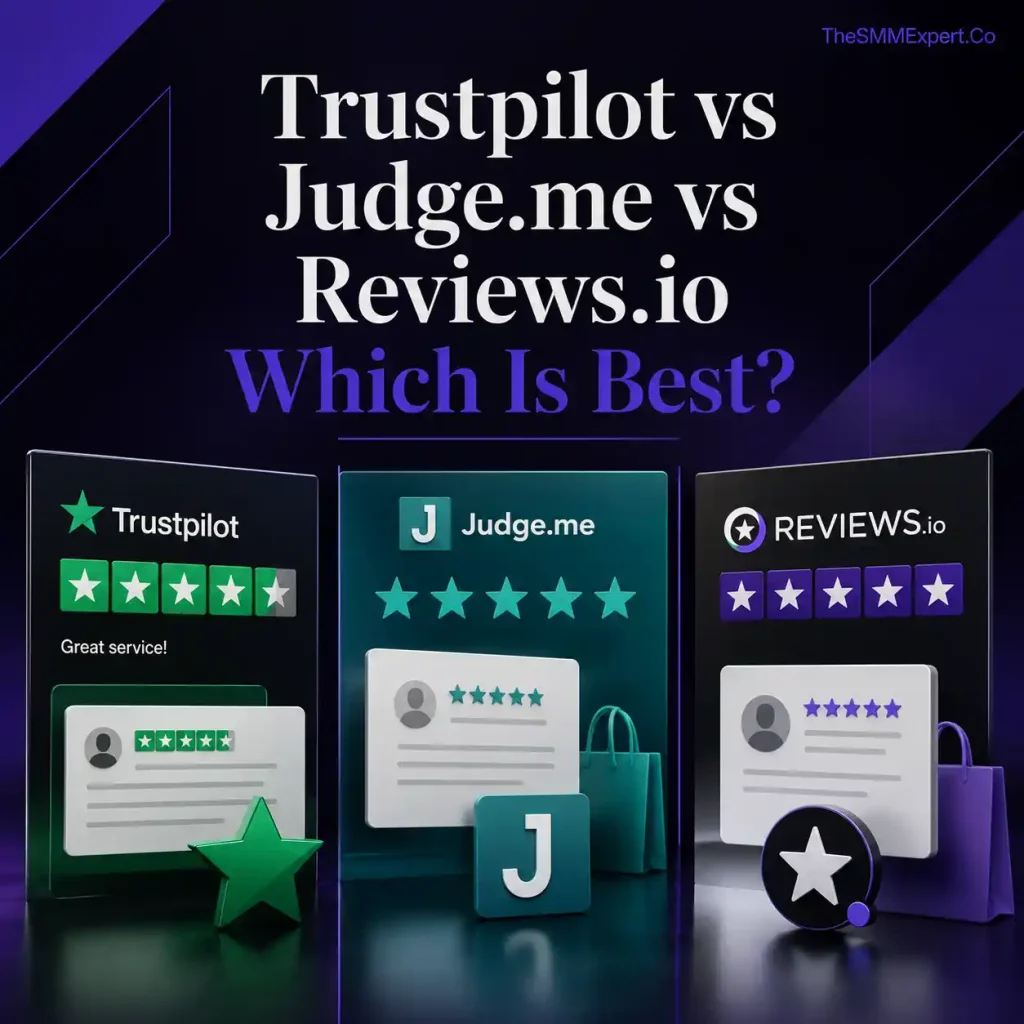 Comparison of Trustpilot, Judge.me, and Reviews.io review platforms for e-commerce businesses