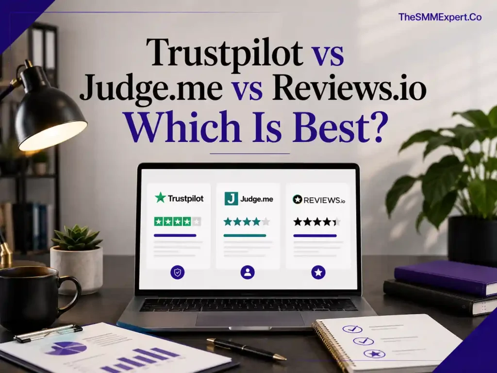 Comparison of Trustpilot,Reviews.io and Judge.me,review platforms for e-commerce businesses