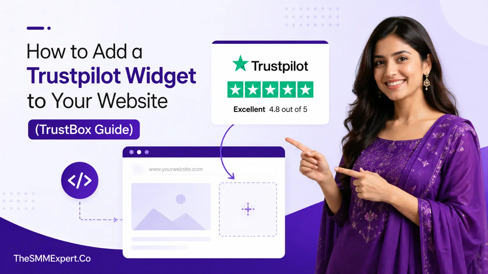 How to add Trustpilot widget to your website using the TrustBox