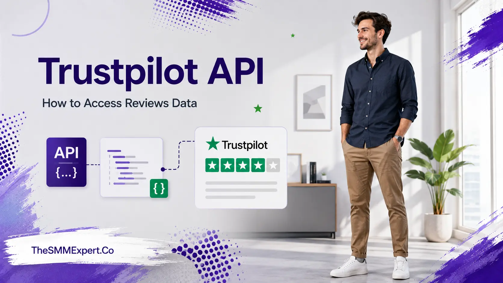 Trustpilot API showing how to access reviews data